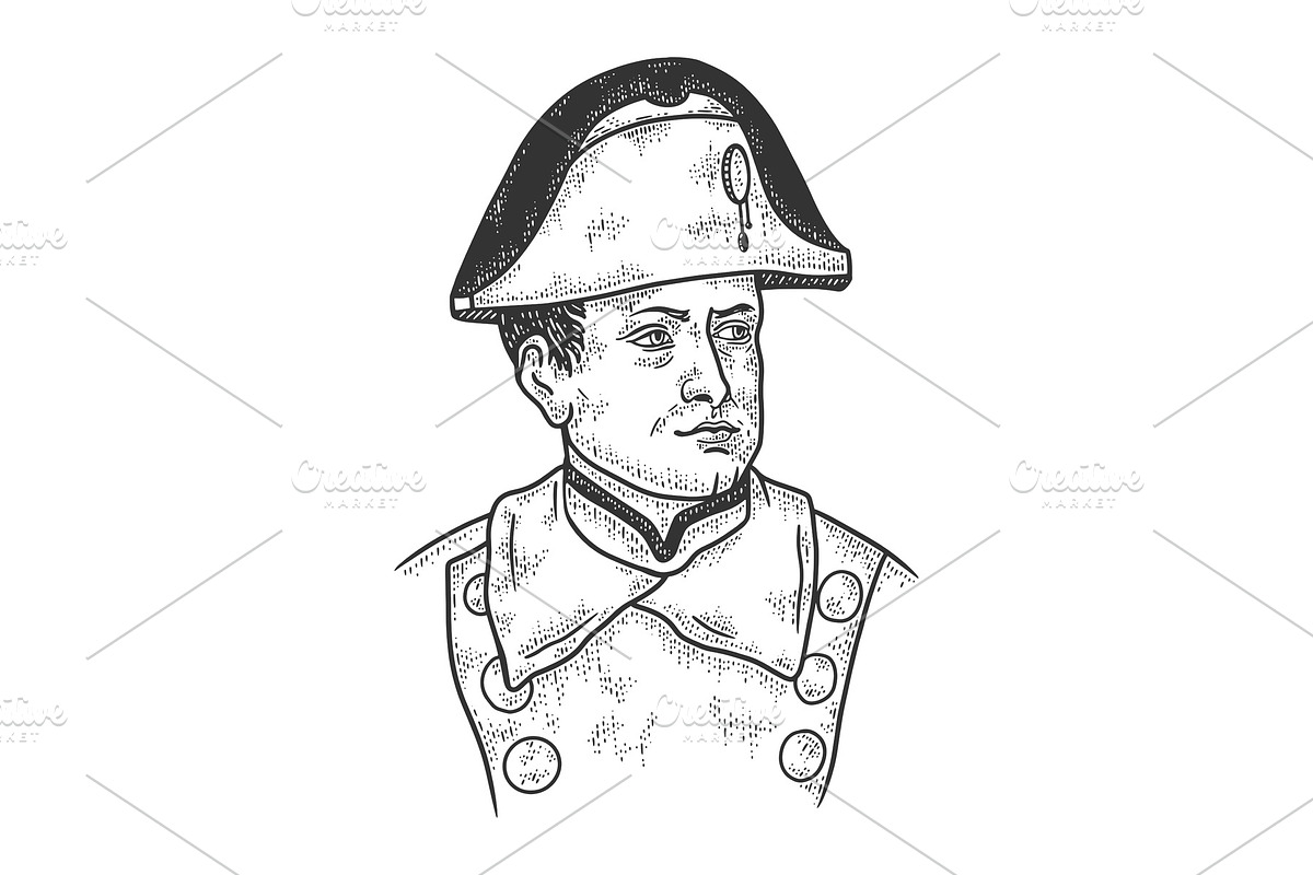 Napoleon Bonaparte sketch vector, a Person Illustration by AlexArt