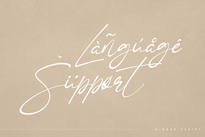 Mirage - Creative Script Font