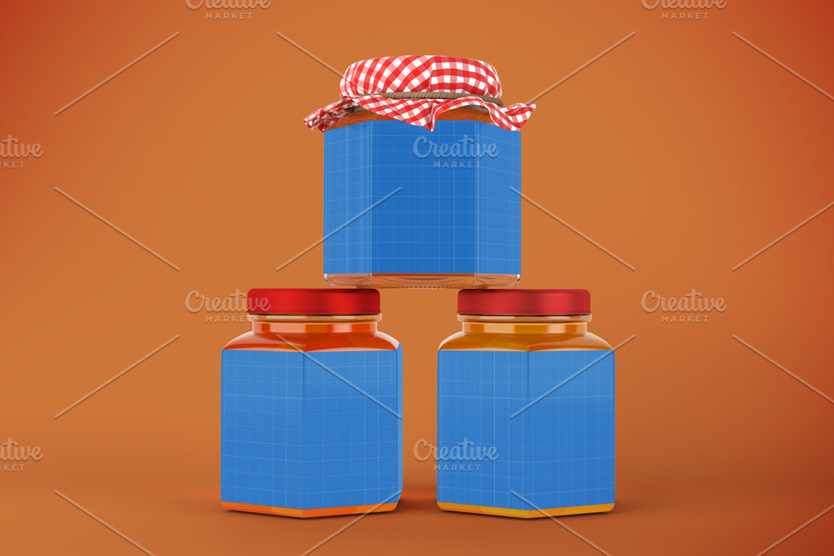 Honey Jar Mockup, a Cups & Container Mockup by Qaleb Studio (Photo 12 of 13)