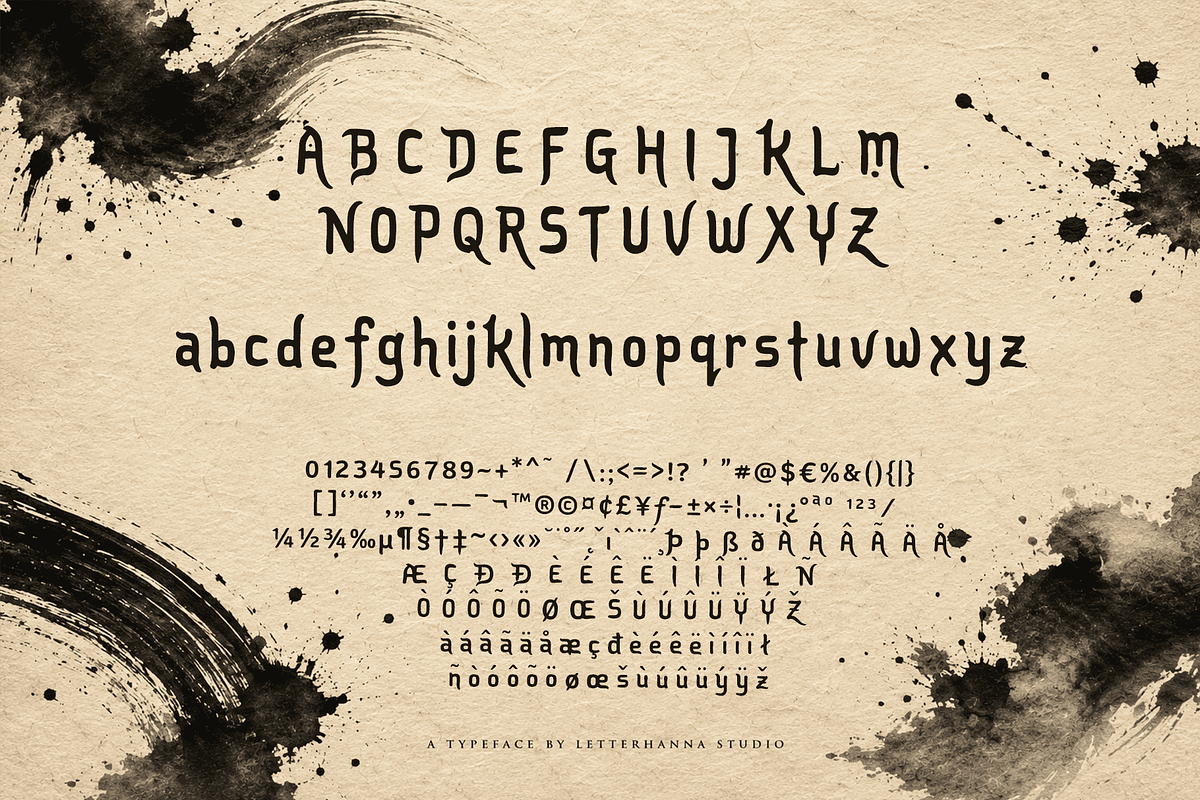 Baruzen Karma Font, a Handwritten Font by Letterhanna Studio (Photo 2 of 7)