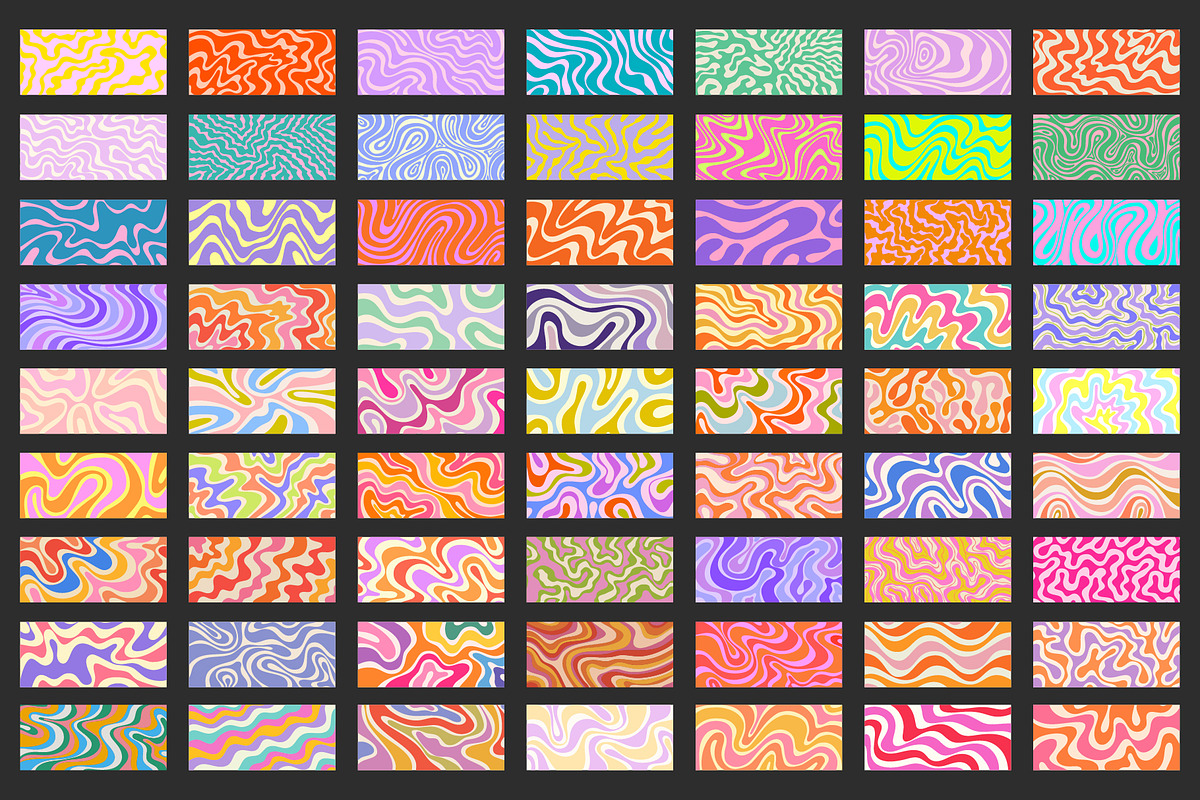 GROOVY PATTERN TEXTURES VECTOR SET, a Texture Graphic by craftlove (Photo 6 of 16)
