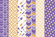 Purple Glitter Bohemian Patterns, a Pattern Graphic by Amanda Ilkov (Thumbnail 3 of 3)