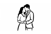 Couple Love Silhouette Bundle, an Illustration by jahid234 (Thumbnail 10 of 48)
