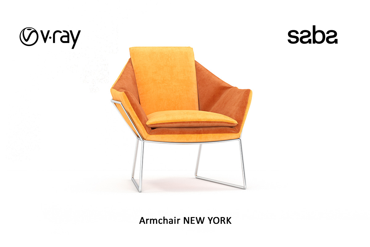 Shelving RUBIKA & armchair NEW YORK, a Furniture 3D Model by Vista 3d (Photo 3 of 6)