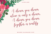lovely Jane||Modern calligraphy font, a Script Font by Quothron (Thumbnail 2 of 6)