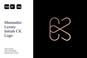 Minimalist Luxury Initials CK Logo, a Branding & Logo Template by Luxury Logos