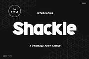 Shackle - Family font, a Sans Serif Font by Dryy.type (Thumbnail 1 of 8)
