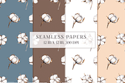 Cotton Watercolor Clipart, an Object Illustration by CaraulanStore (Thumbnail 13 of 17)