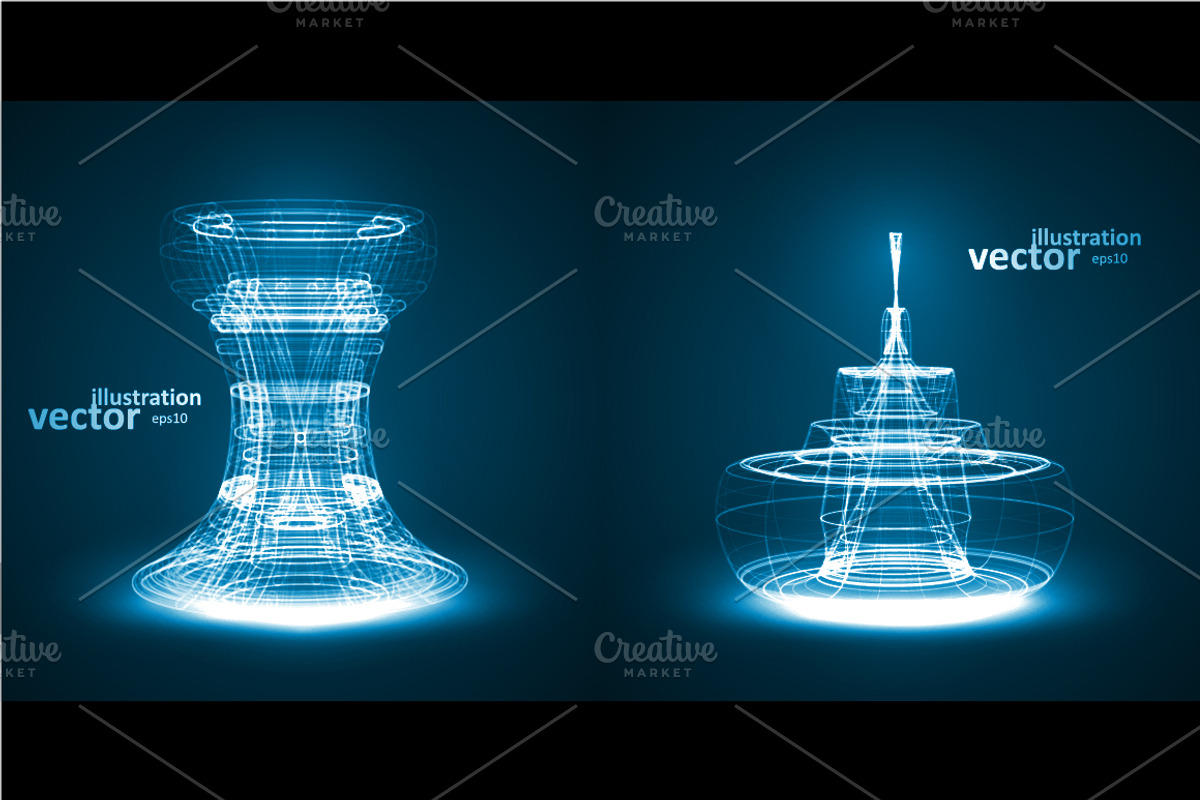 Abstract technology illustration, a Technology Illustration by majcot