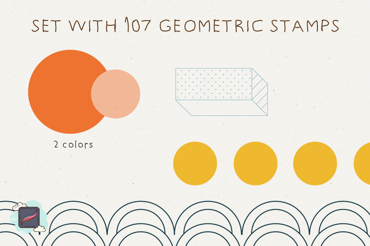 The Procreate Geometric Box, a Brush Add-On by Just Bia (Photo 4 of 10)