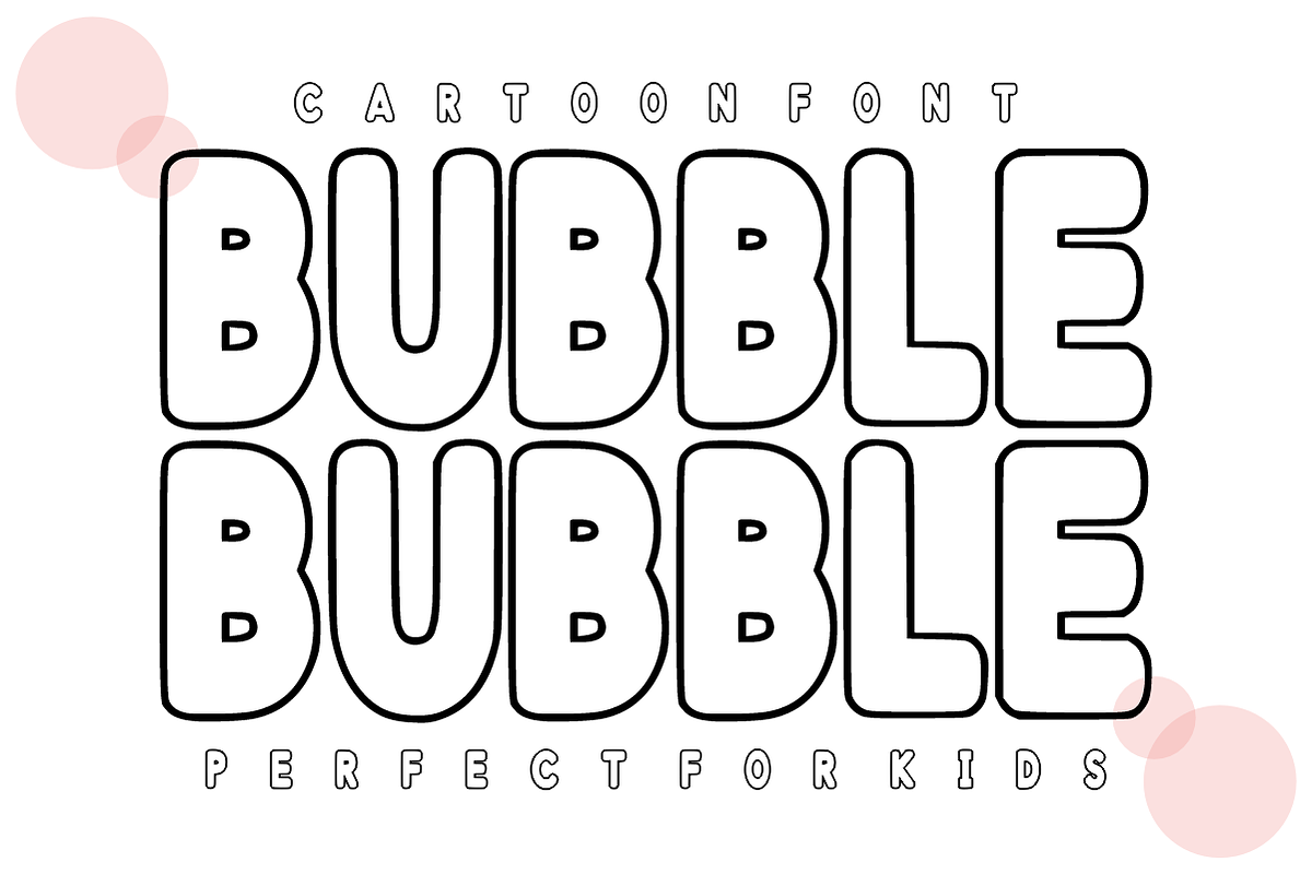 Boled Outline – Playful Display Font, a Sans Serif Font by KiddoGlyphs Studio (Photo 3 of 5)