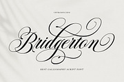 Bridgerton Script, a Script Font by Has_rizal (Thumbnail 1 of 15)