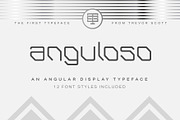 Anguloso - Angular Display Typeface, a Sans Serif Font by TrevSco