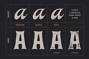 Brokson Script & Serif + Extras, a Serif Font by Andrey Sharonov (Thumbnail 19 of 20)