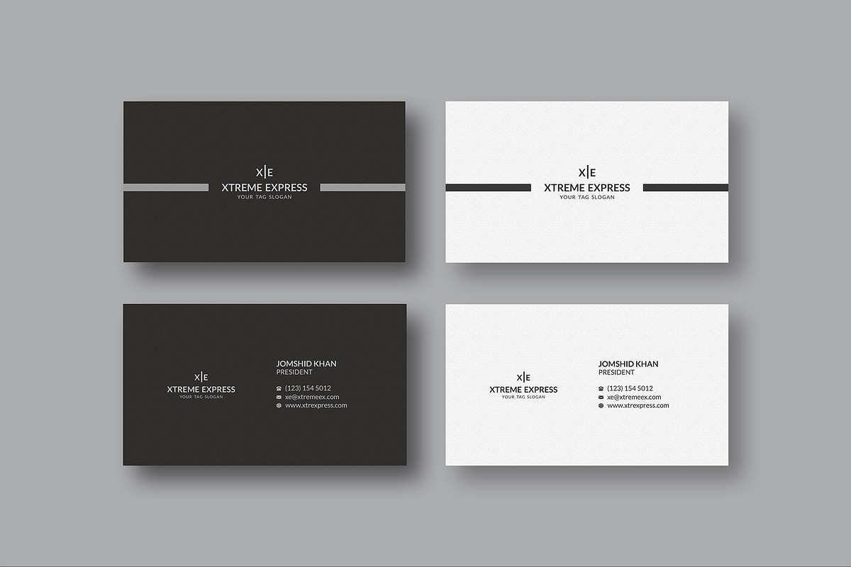 Black & White Business Card, a Business Card Template by Helal Shop (Photo 5 of 6)