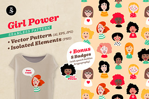 Girl Power, Diversity Pattern Design