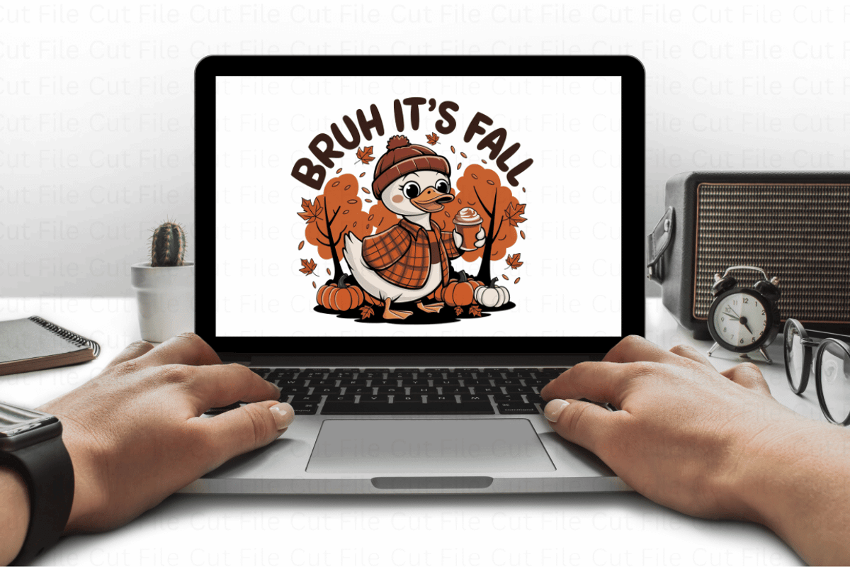 Bruh It s Fall Png Funny Goose Fall, a Graphic by Cut File (Photo 4 of 5)