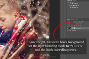 Falling Snow photo overlays, a Layer Style Add-On by BrownLeopard (Thumbnail 6 of 6)