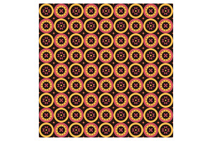 Flat Geometric Repeating Design, a Pattern Graphic by Creative Backgrounds
