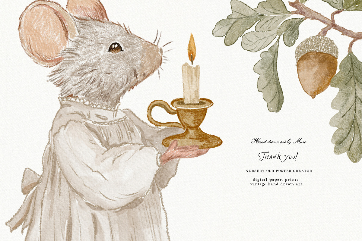 The Gentle Storybook Vintage Prints, a Background Graphic by Muse Artist (Photo 26 of 26)