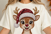Christmas Reindeer Glitter PNG, a Seasonal Illustration by DreamCafeArt (Thumbnail 4 of 6)