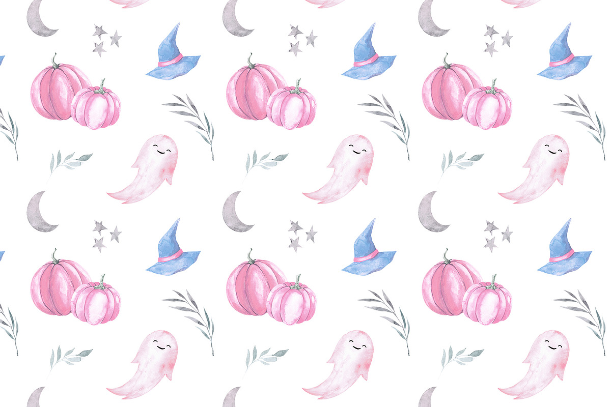 Pastel HALLOWEEN, a Seasonal Illustration by LeriaArt watercolor (Photo 4 of 9)