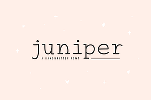 Juniper Typewriter Font