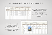 Digital Wedding Spreadsheet, a Templates & Theme by BRANDcontent (Thumbnail 3 of 8)