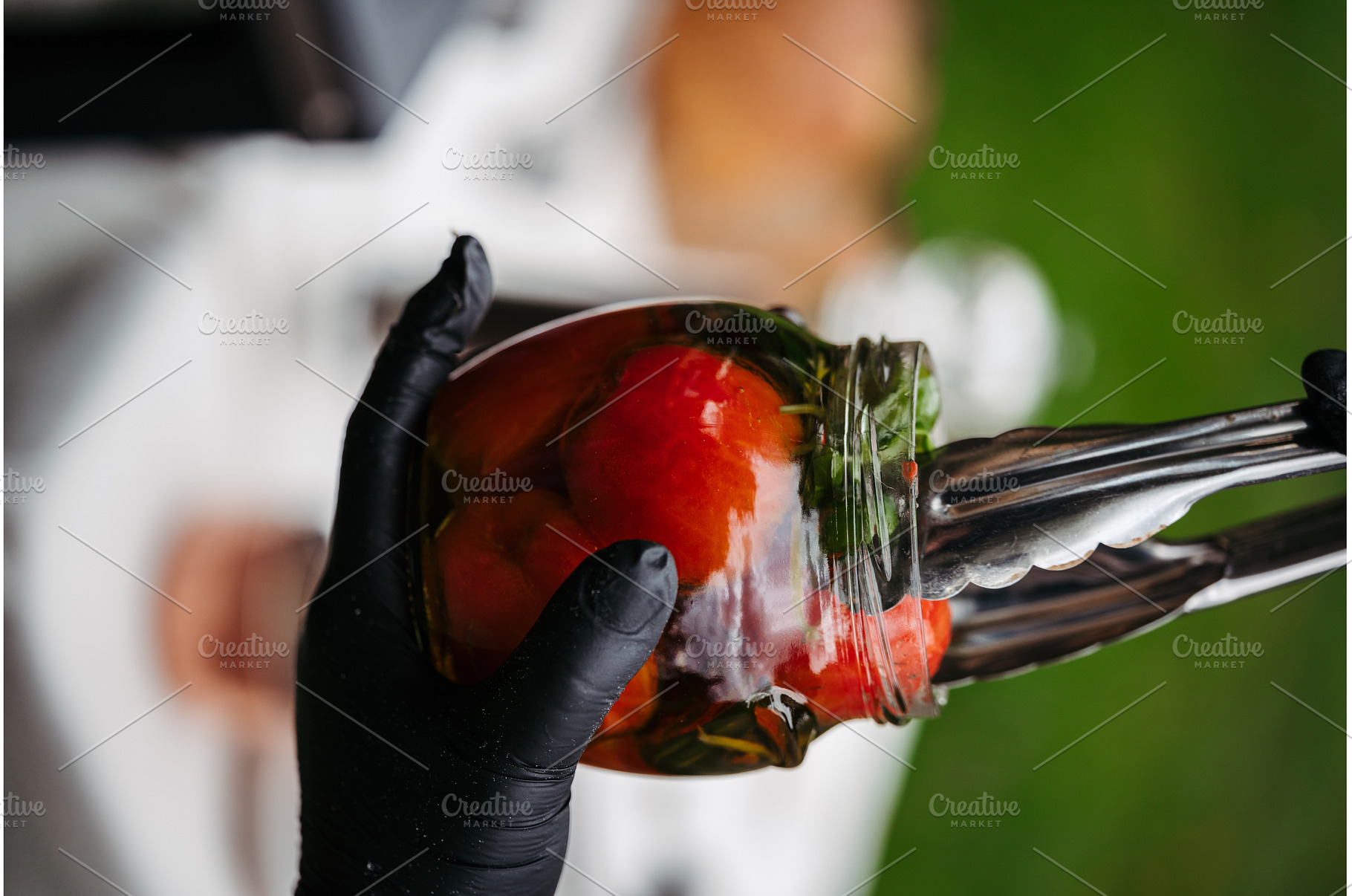 Jar with grilled tomatoes in oil., a Food & Drink Photo by HalfPoint