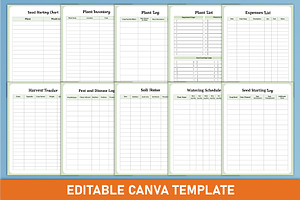 Home Plant Care Planner Canva