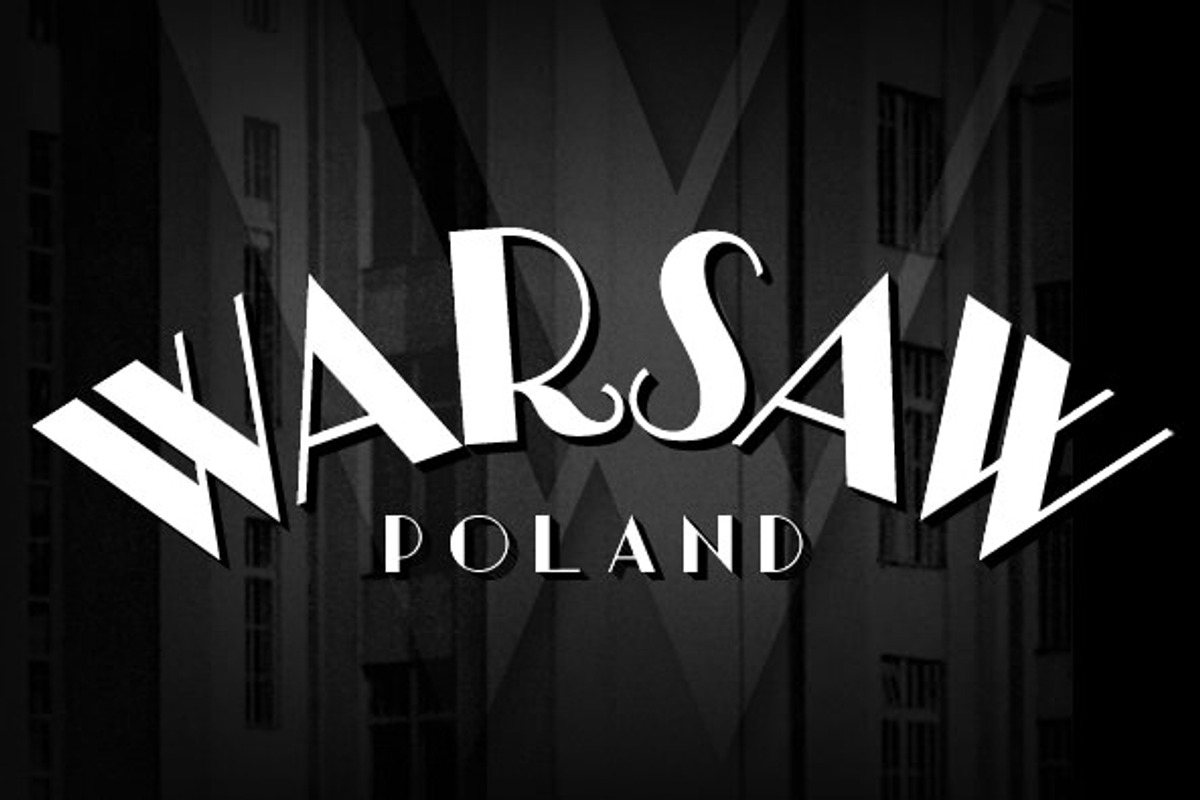 Warszawa Deco, a Font by Brendan Ciecko (Photo 1 of 5)