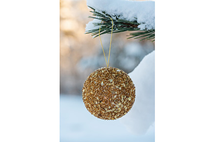 Hanging golden glitter Christmas, a Holiday Photo by Beautiful things