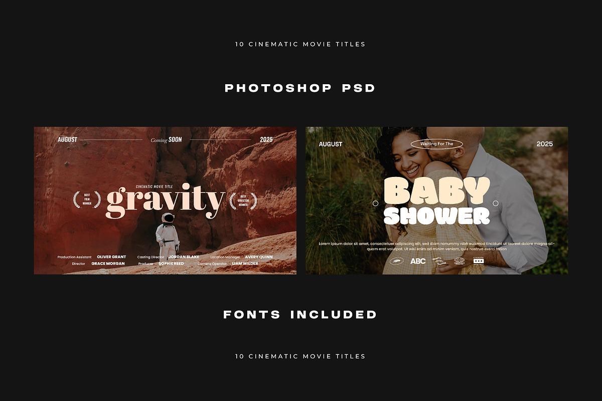 Retro Cinematic Movie Titles, a Graphic by katyaskrn (Photo 5 of 5)