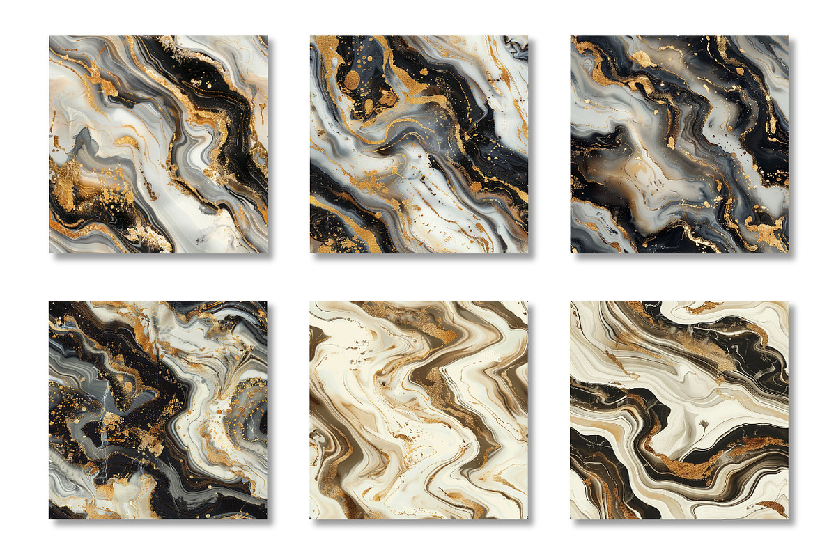 Seamless Geode Pattern Design Bundle, a Pattern Graphic by Canvas Craft (Photo 2 of 6)