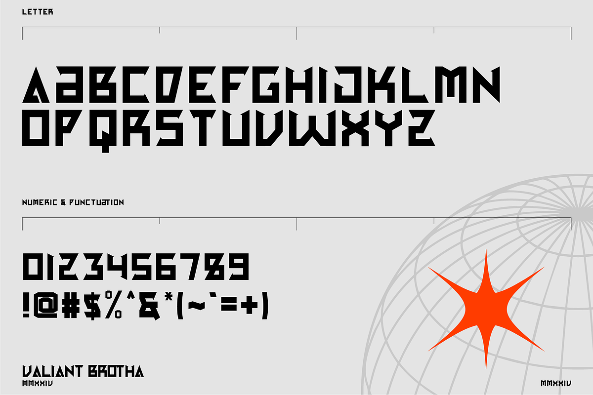 VB Shymo - Futuristic Font, a Sans Serif Font by VALIANTBROTHA (Photo 2 of 8)