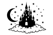 Fantasy Castle Cloud Moon Bundle, an Object Illustration by Gaye Art (Thumbnail 21 of 30)