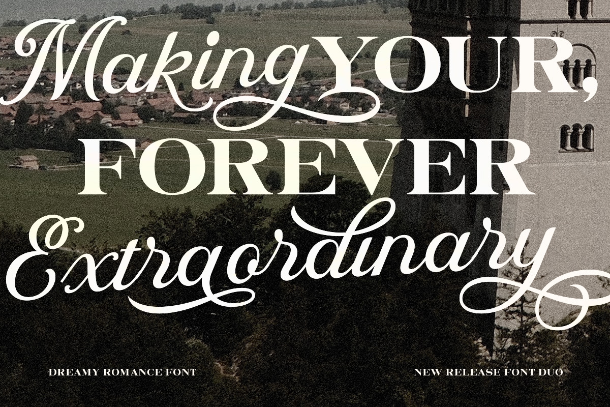 Dreamy Romance Editorial Font Duo, a Script Font by Letterhend Studio (Photo 5 of 9)