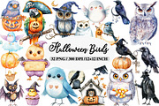 Halloween Birds Clipart, an Illustration by Daily.Designs (Thumbnail 1 of 5)