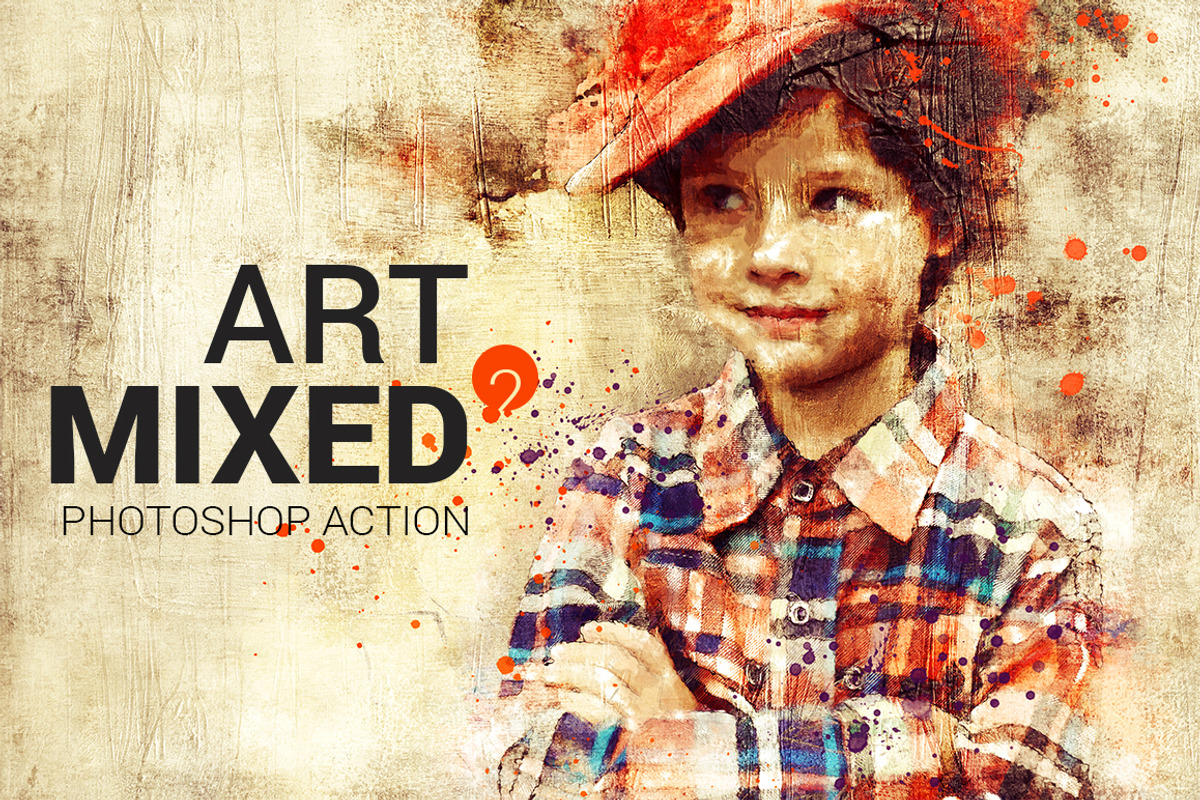 Mixed Art 2 Photoshop Action, an Action Add-On by SlideSalad (Photo 1 of 16)