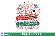 Chillin' Season Christmas Hand-Drawn, a Graphic by mh_arif (Thumbnail 2 of 4)