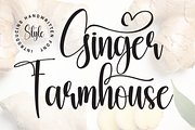 Ginger Farmhouse | Script Font, a Handwritten Font by Scratchones (Thumbnail 1 of 9)