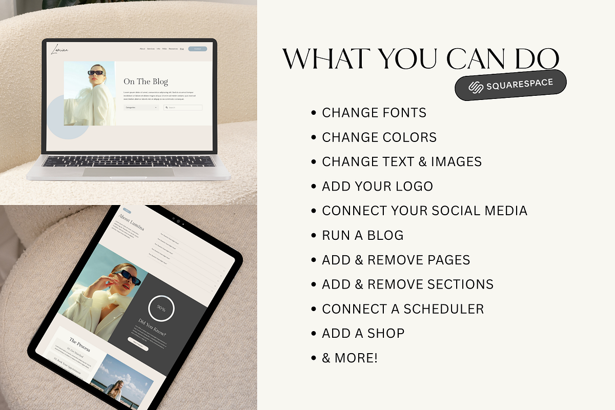 Squarespace Website Template Blue, a Squarespace Template by Breah Designs (Photo 3 of 10)