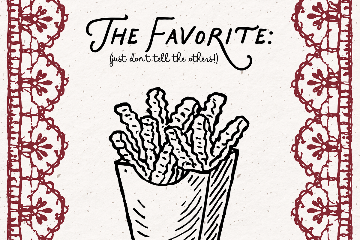 Fast Food Clipart, Burger Doodles, an Object Illustration by The October Creative (Photo 5 of 6)