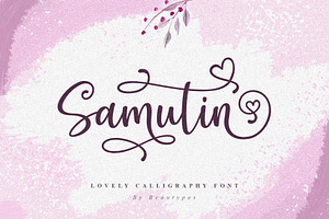 Samutin Lovely Calligraphy Font