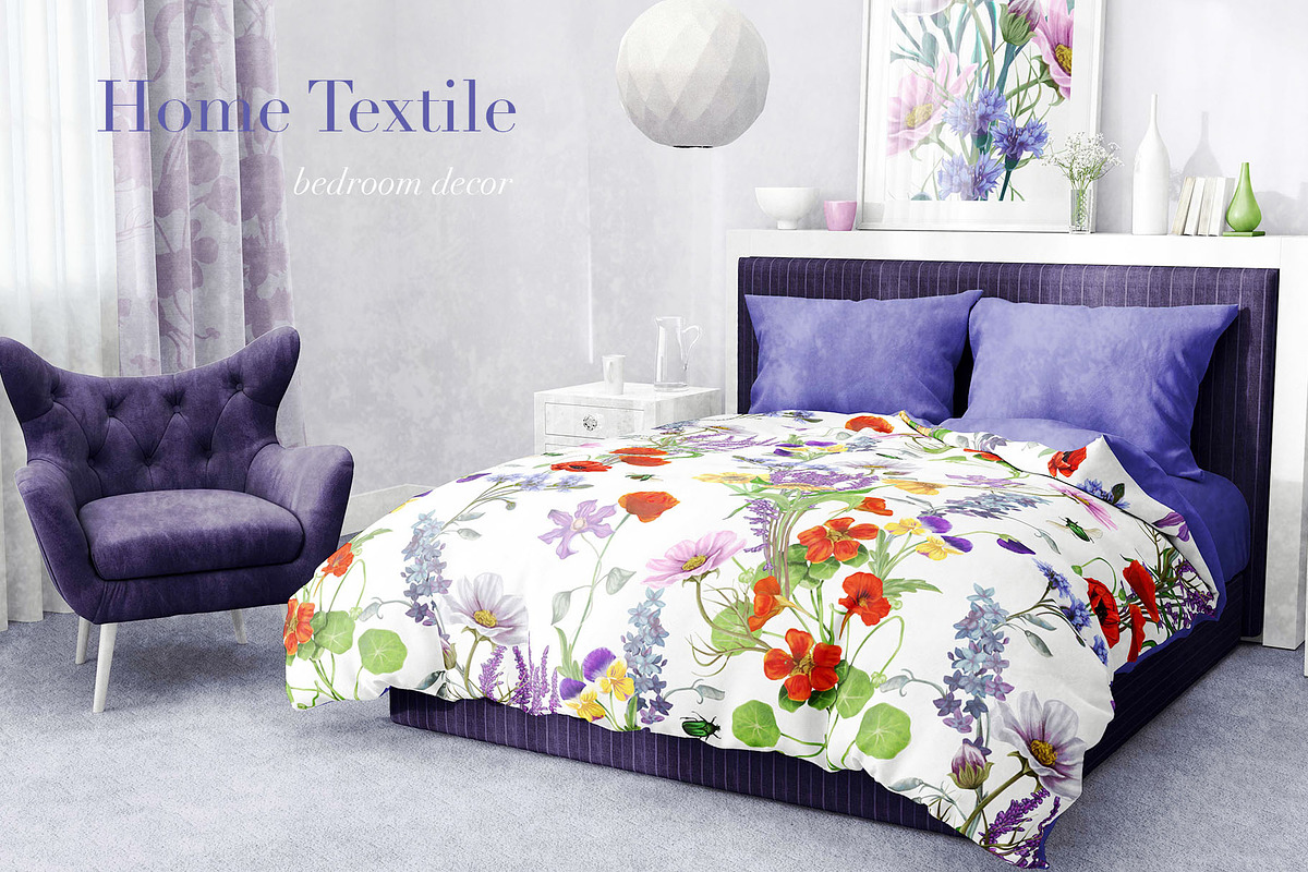 Wildflowers Seamless Pattern, a Pattern Graphic by Yana Dobrik (Photo 3 of 11)