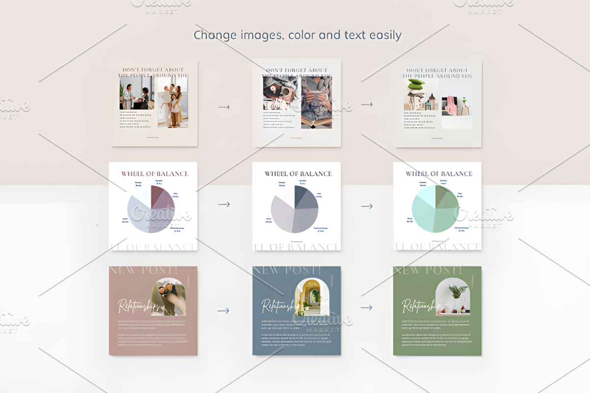 Instagram Templates Nude, a Social Media Template by Ink Gallery (Photo 6 of 6)