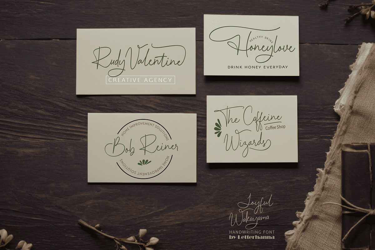 Joyful Wakayama Font, a Handwritten Font by Letterhanna Studio (Photo 4 of 19)