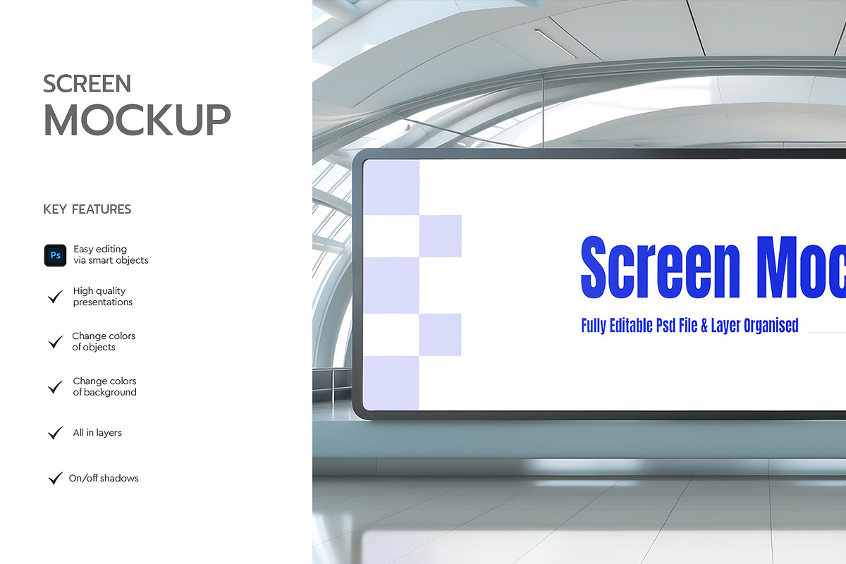 Digital Large Screen Mockup