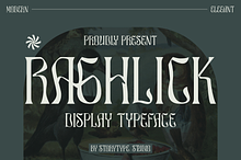 Raghlick Display Typeface Font