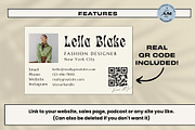 Business Card - Vintage Retro, a Business Card Template by Freedom Business Shop (Thumbnail 4 of 6)